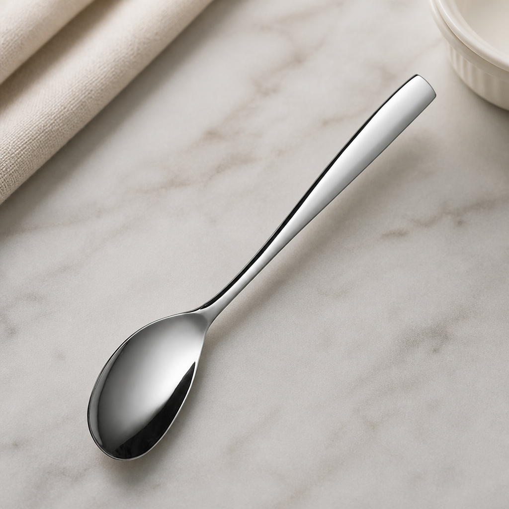 Commercial Stainless Steel Teaspoon Set 12 Pack 128mm