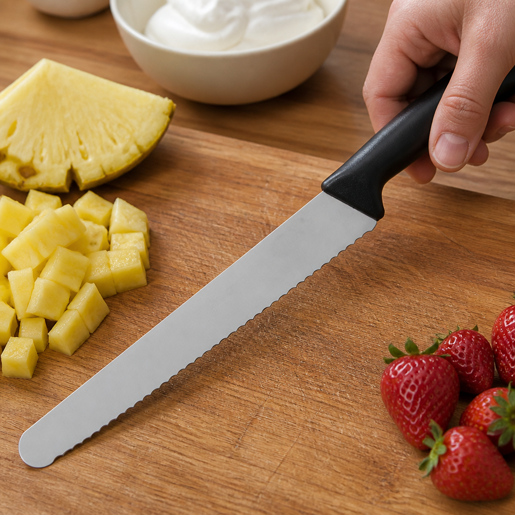 HACCP Approved Commercial Serrated Pastry Knife 25.4cm