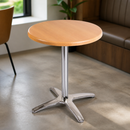 Commercial Round Beech Table Top and Base Combo 710mm Height