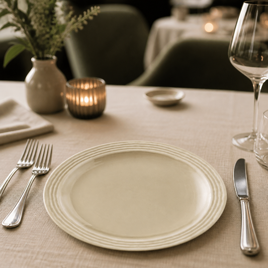 Commercial 280mm Plates Linen - 12 Pack