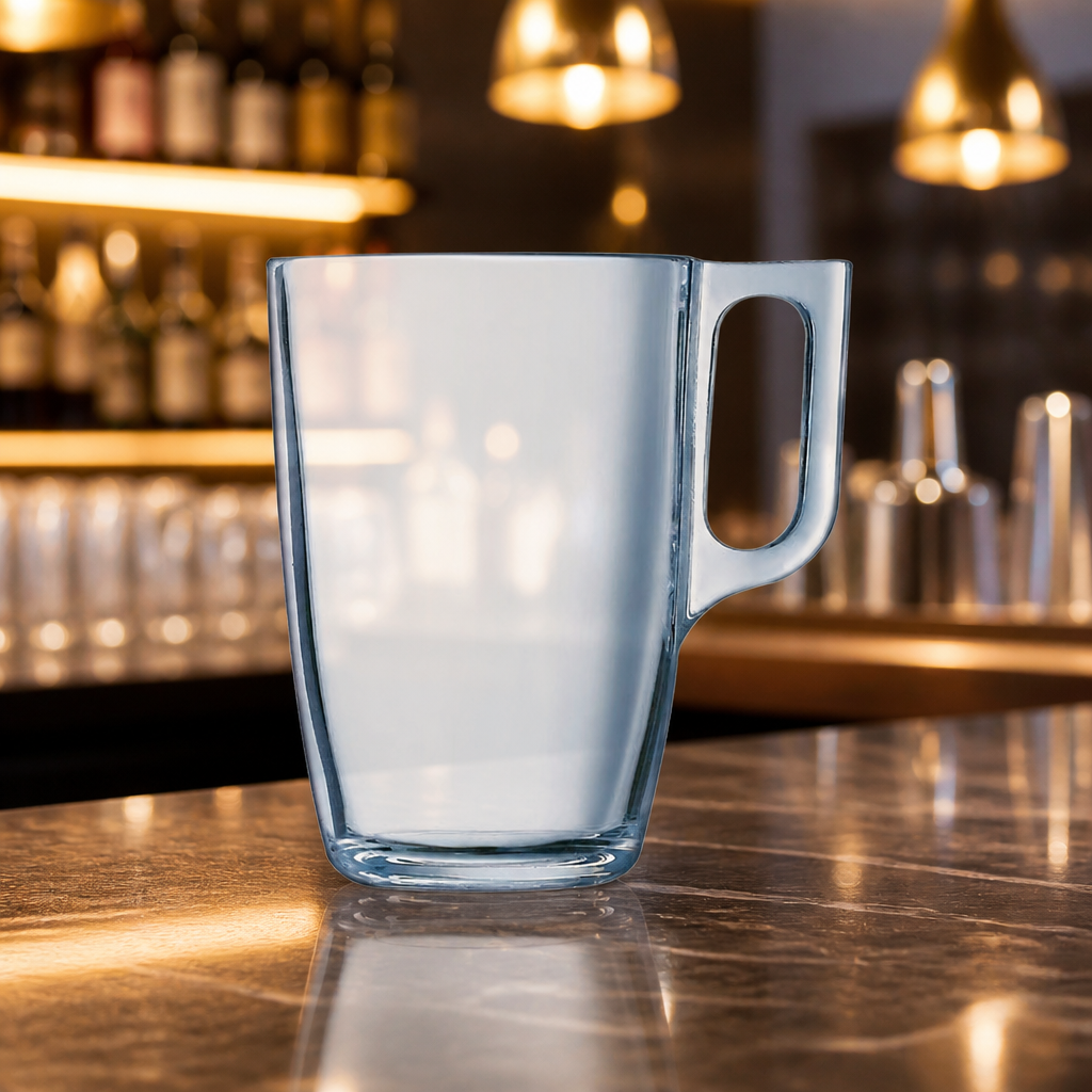 Commercial Clear Glass Latte Cups 320ml Pack of 6