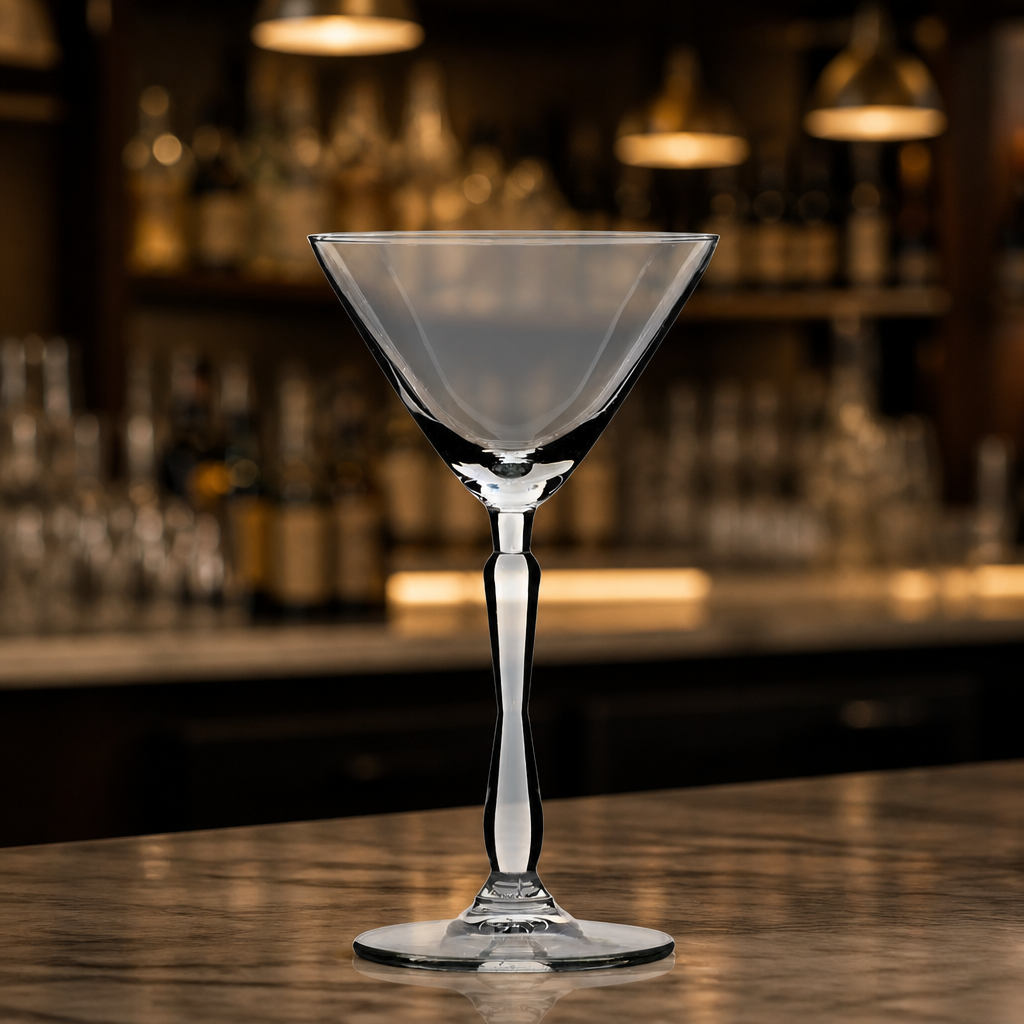 Set of 6 Commercial Martini Glasses 185ml Elegant Stemware