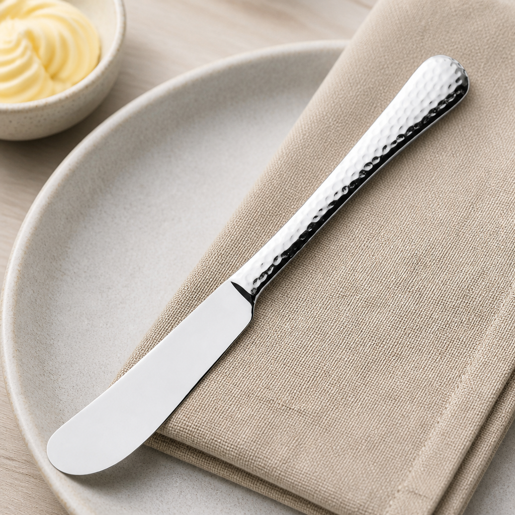 Isla stainless steel butter knives set 12 for catering
