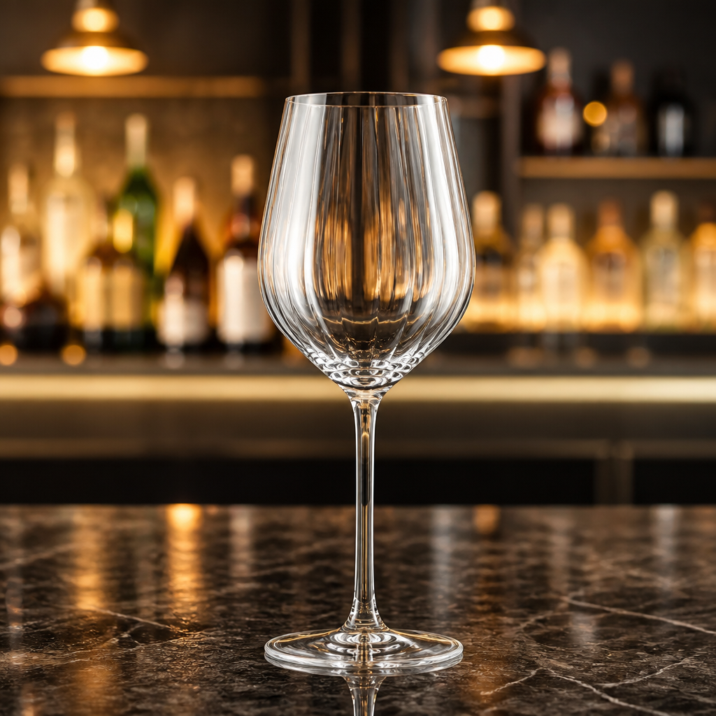 Set of 6 elegant 380ml commercial wine glasses