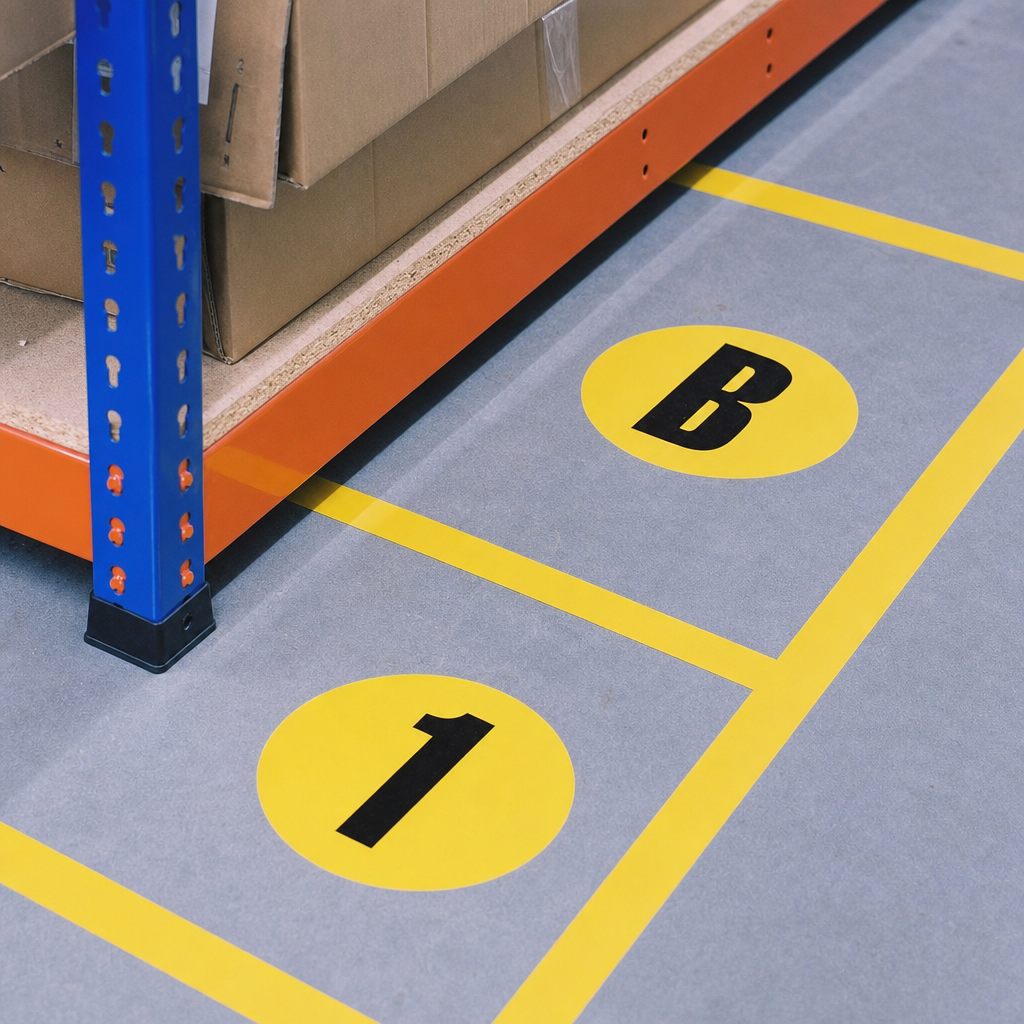 Adhesive Floor Identification Letter Markers
