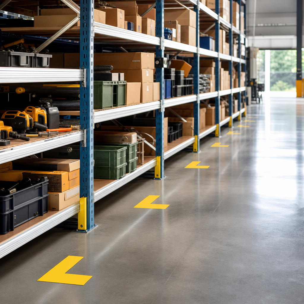 Adhesive Floor Identification Letter Markers