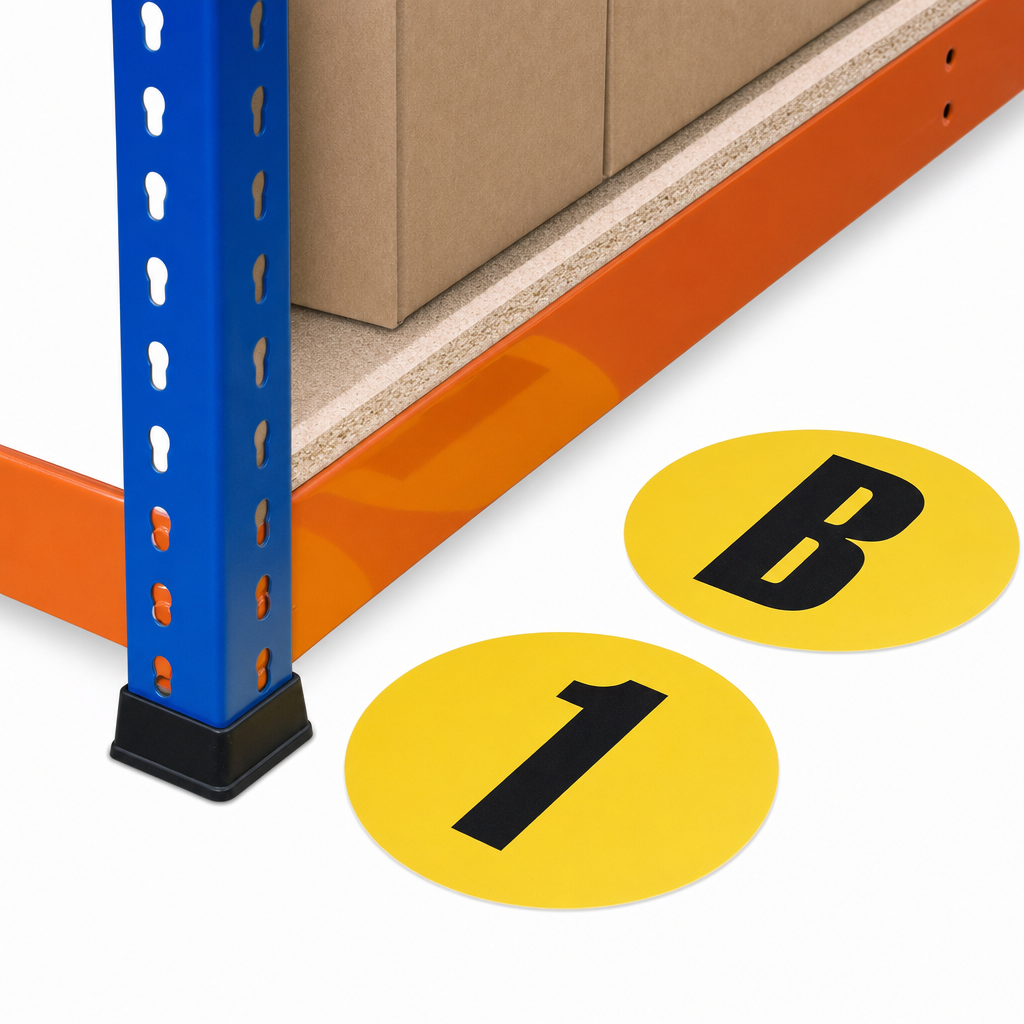 Adhesive Floor Identification Letter Markers