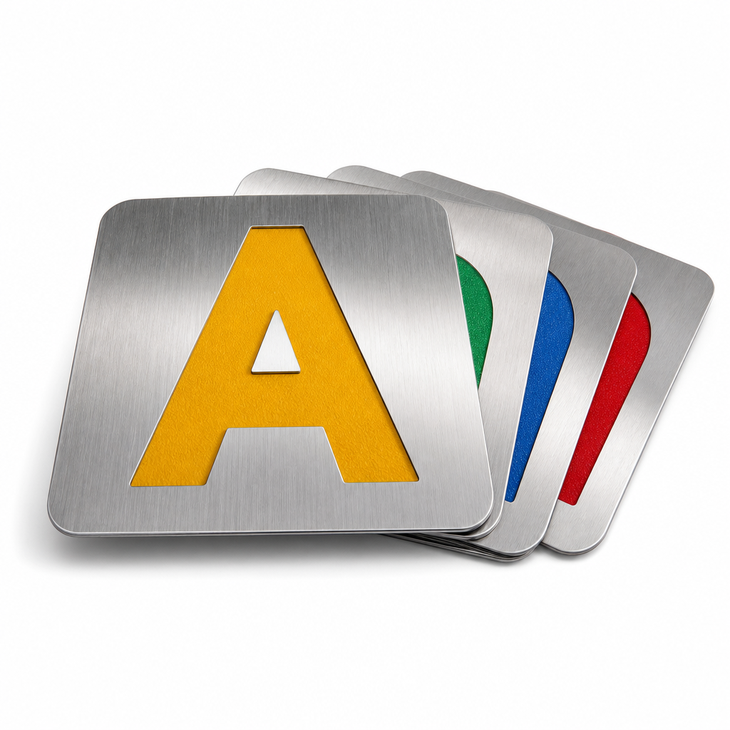 Adhesive Floor Identification Letter Markers