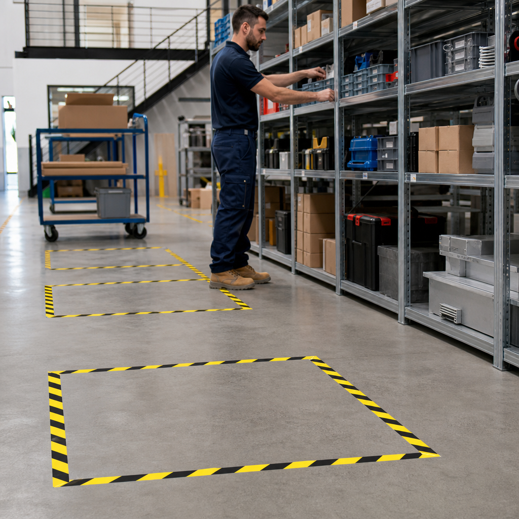 Adhesive Social Distancing Floor Marking Tape