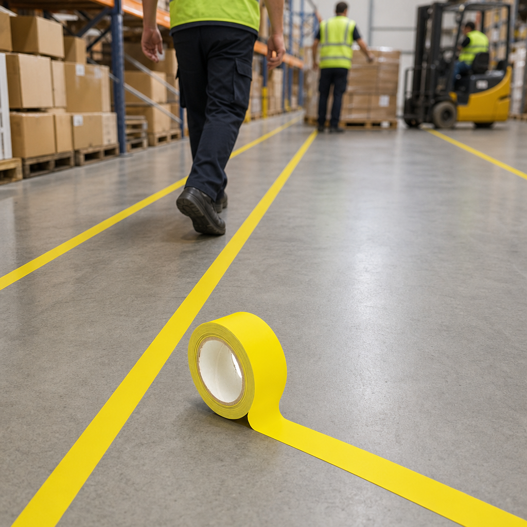 Adhesive Social Distancing Floor Marking Tape