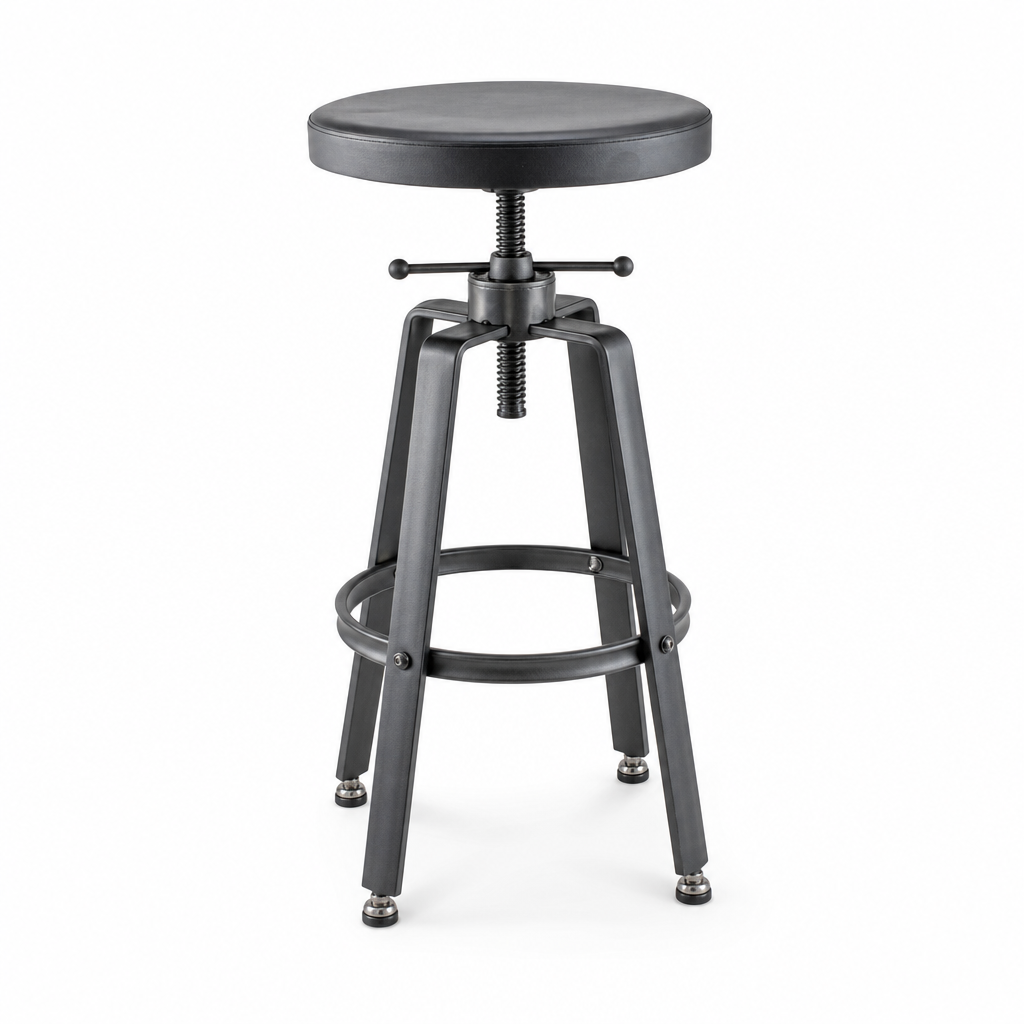 Adjustable Height Industrial Work Stool