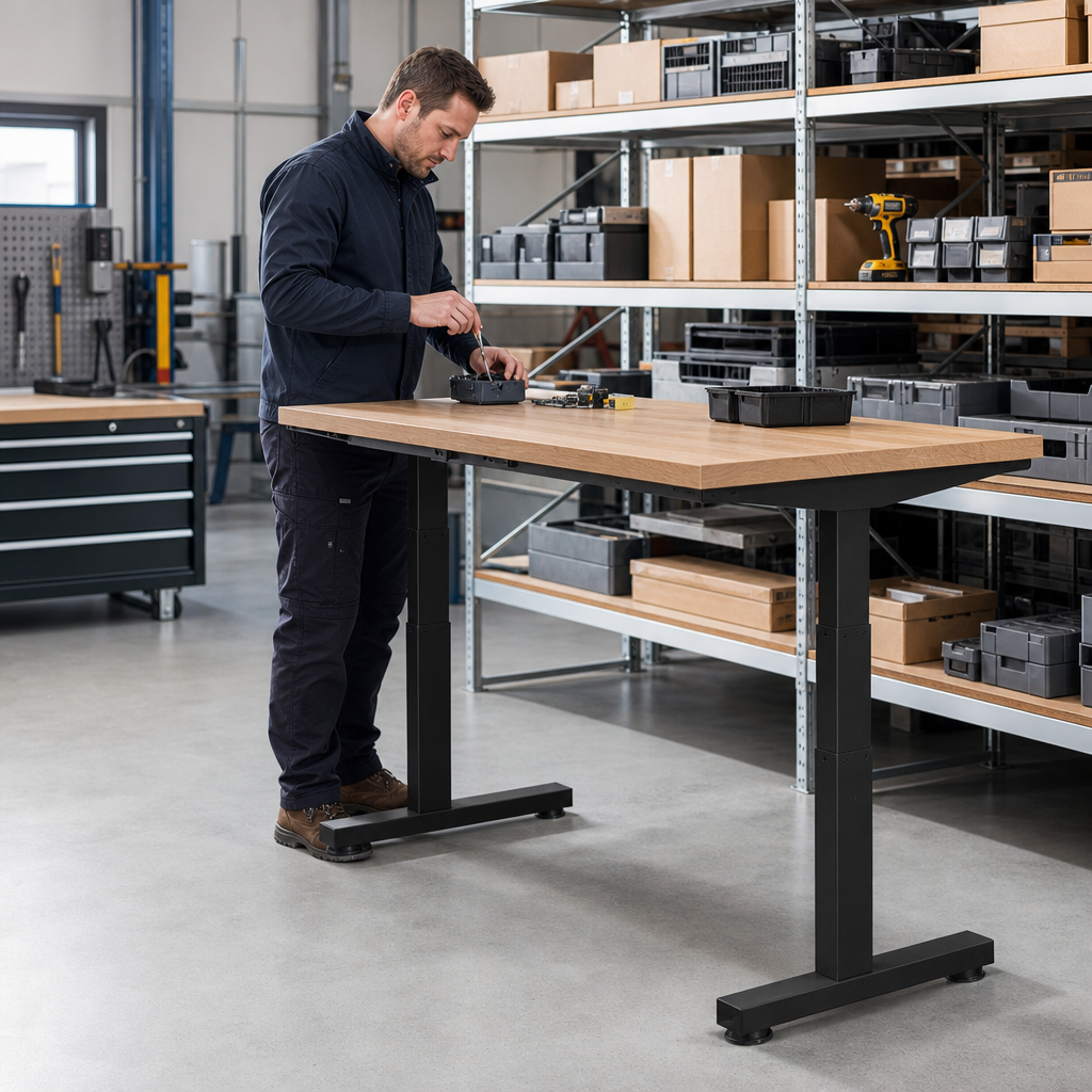 Adjustable Height Workbench with Choice of Worktop 1500x800mm