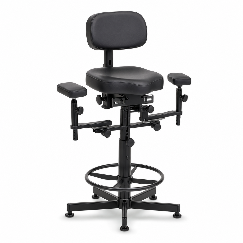 Adjustable High Ergonomic Workshop Chair with Pads