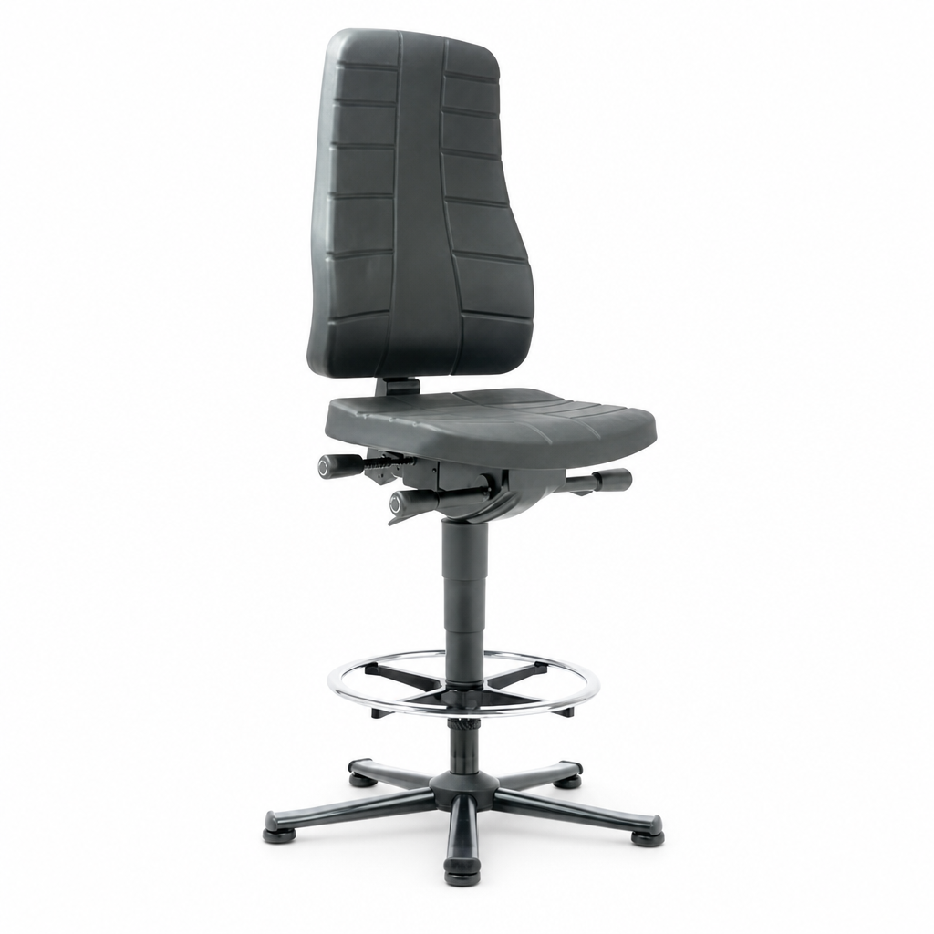 Adjustable High Ergonomic Workshop Chair with Pads