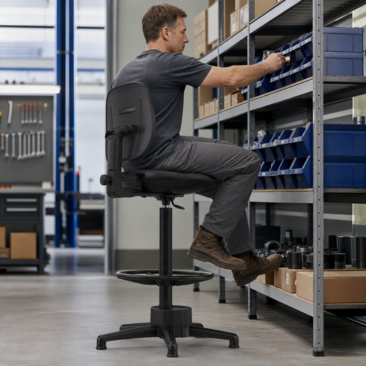 Adjustable High Perch Workshop Seat