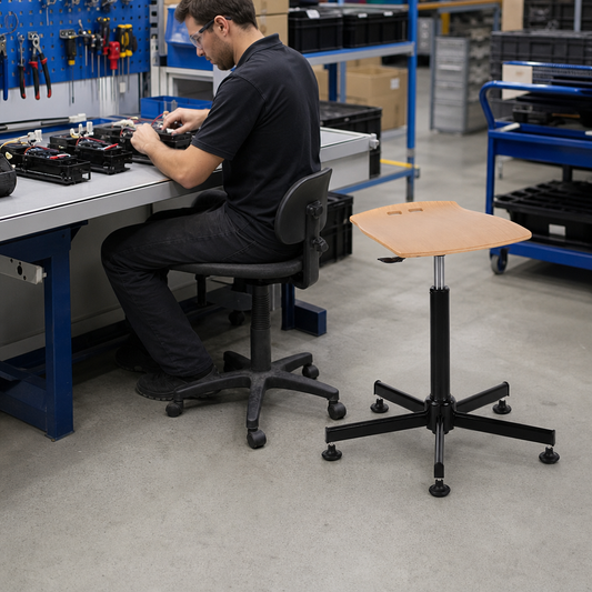 Adjustable High Perch Workshop Seat