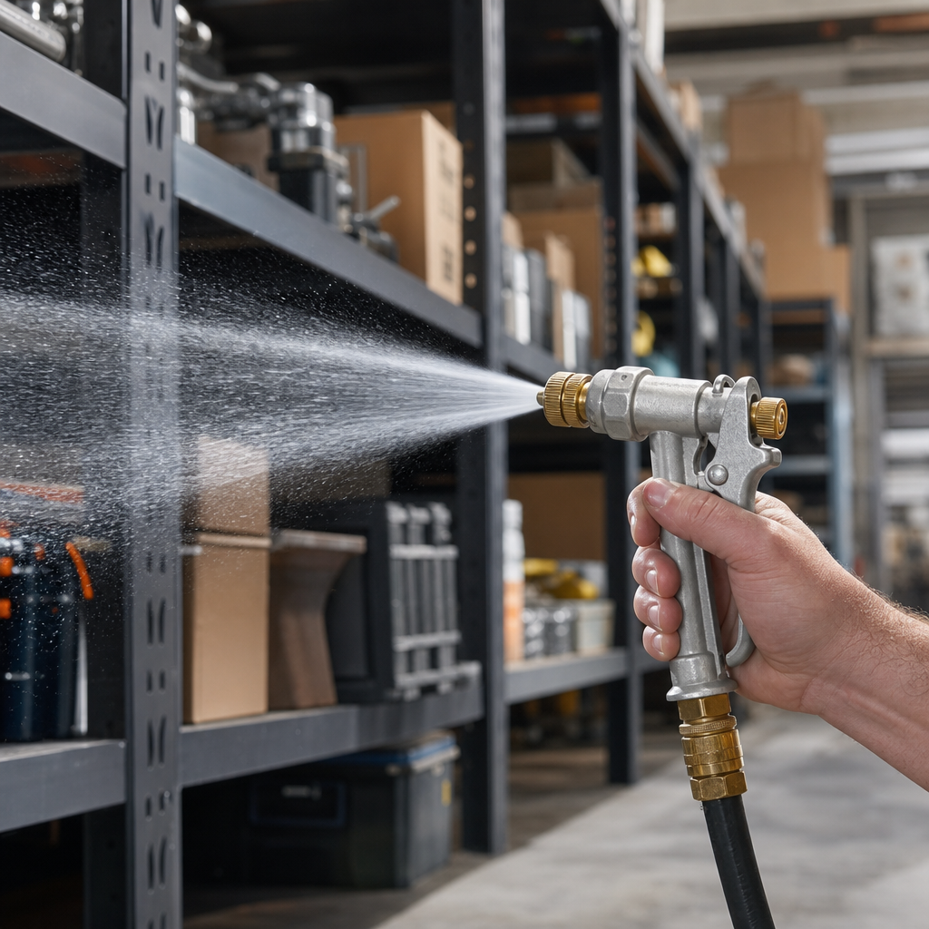 Adjustable Metal and Brass Watering Gun with Trigger