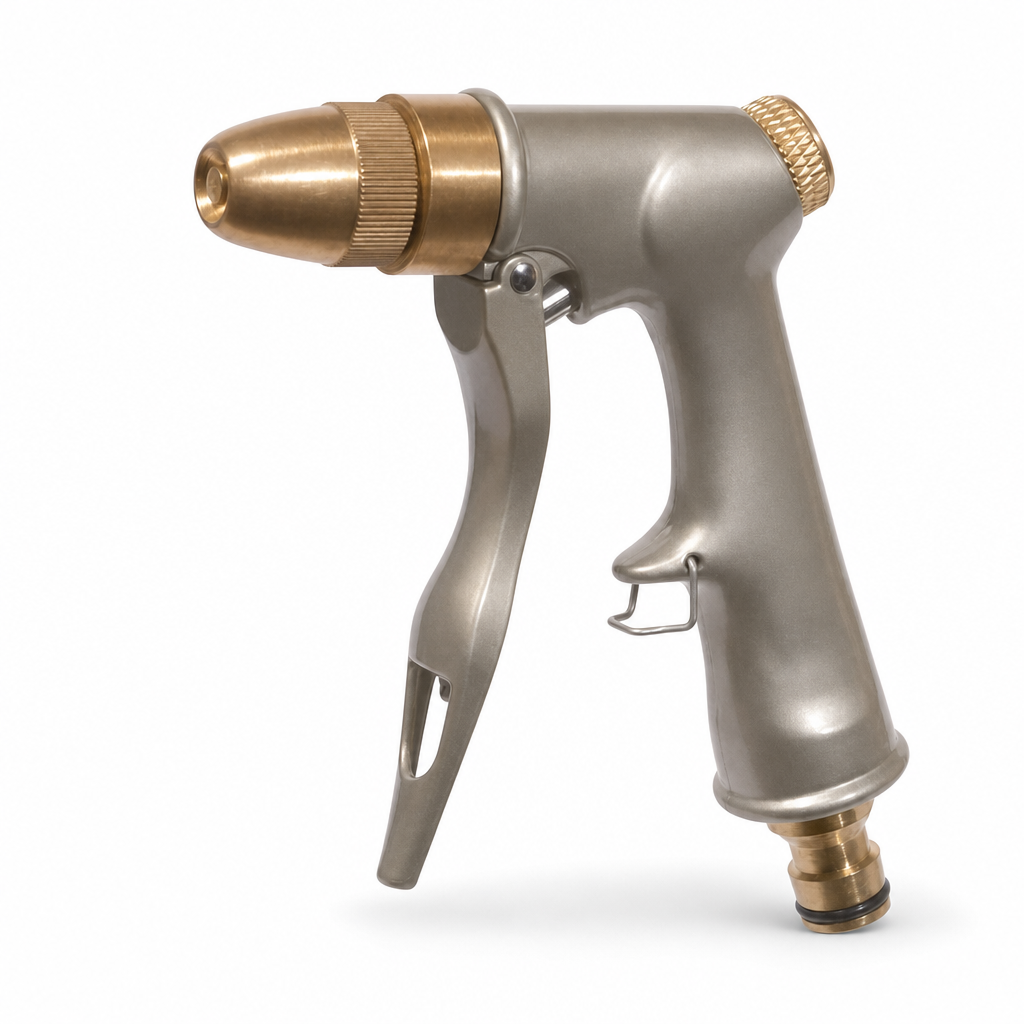 Adjustable Metal and Brass Watering Gun with Trigger