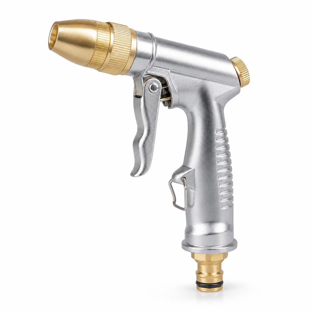 Adjustable Metal and Brass Watering Gun with Trigger