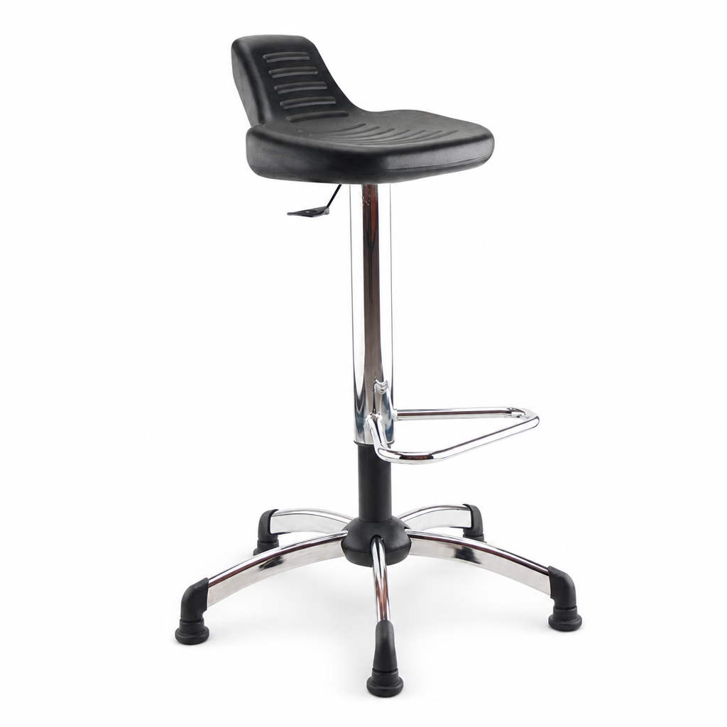 Adjustable Polyurethane Sit Stand Stool with Pads