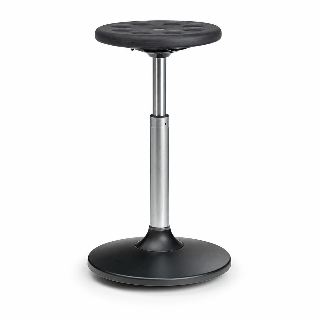 Adjustable Polyurethane Sit Stand Stool with Pads