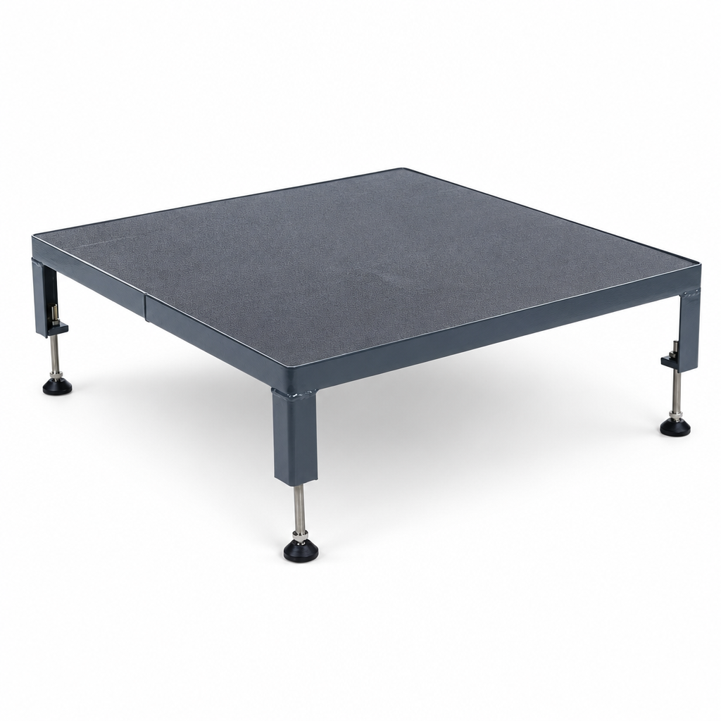 Adjustable Steel Step Stool with Anti-Slip Platform