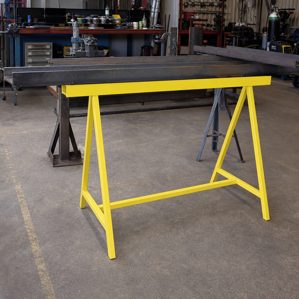 Adjustable Steel Trestle Stands for Heavy Loads
