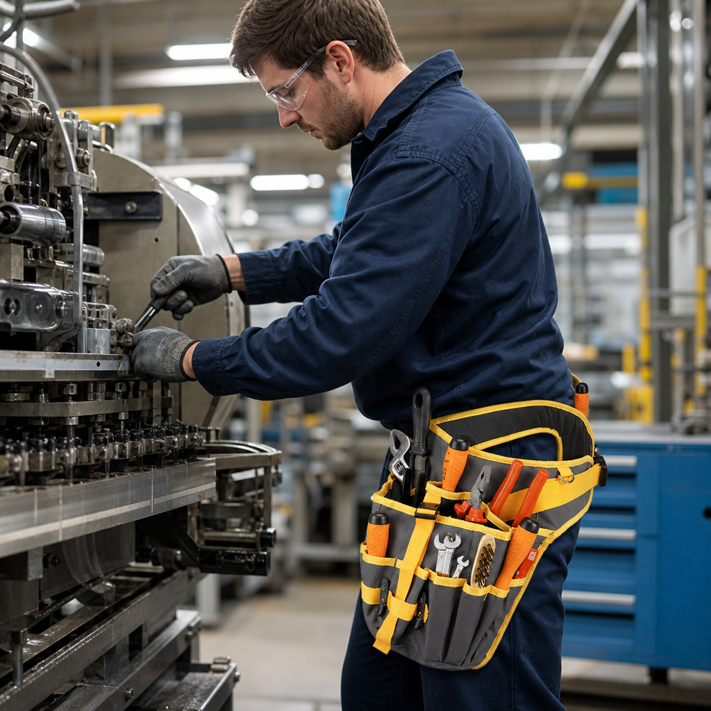 Adjustable Tool Belt with 14 Compartments