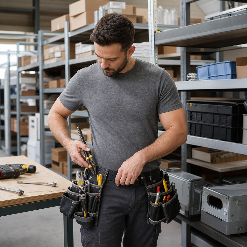 Adjustable Tool Belt with 14 Compartments