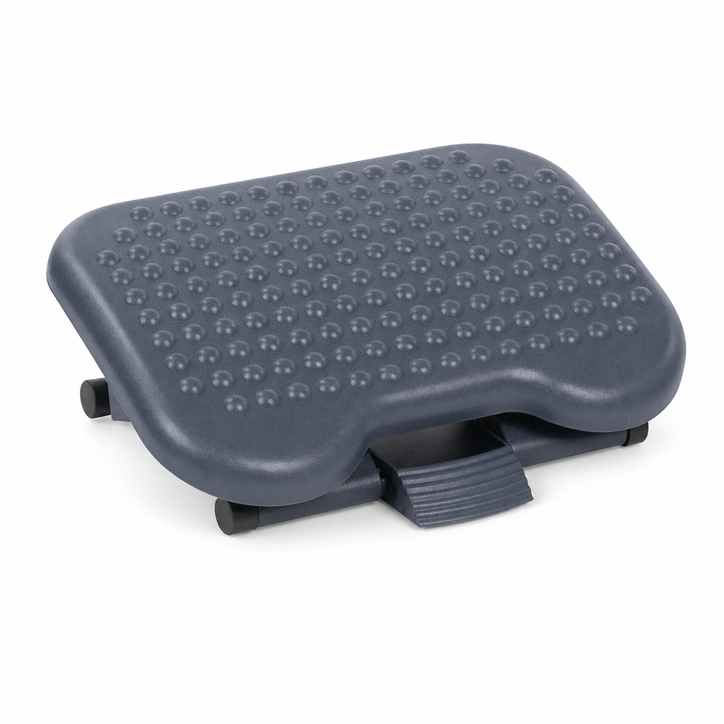 Adjustable Under Desk Footrest with Massaging Surface