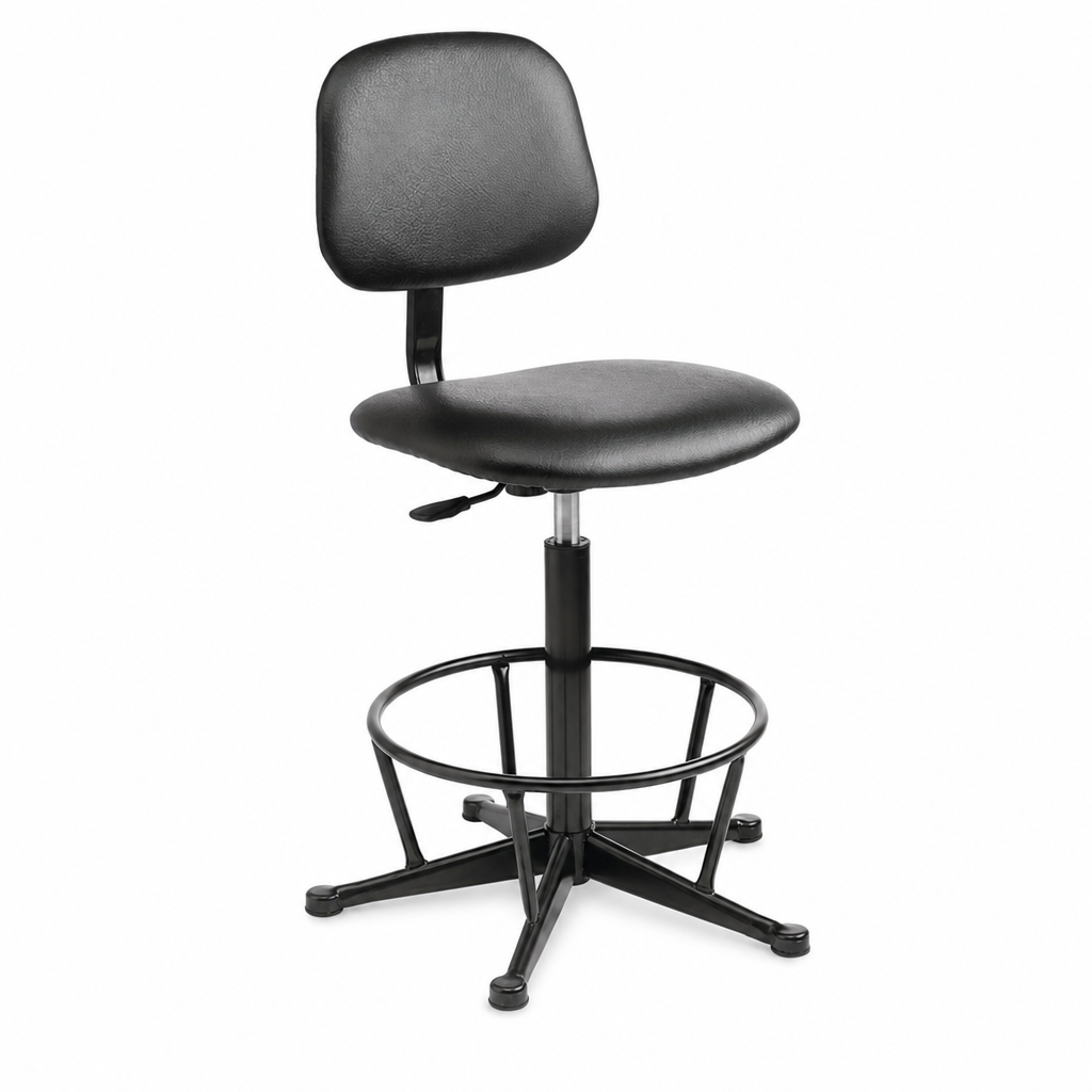 Adjustable Workshop Chair with Foot Ring