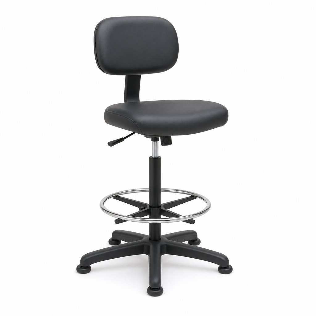 Adjustable Workshop Chair with Foot Ring