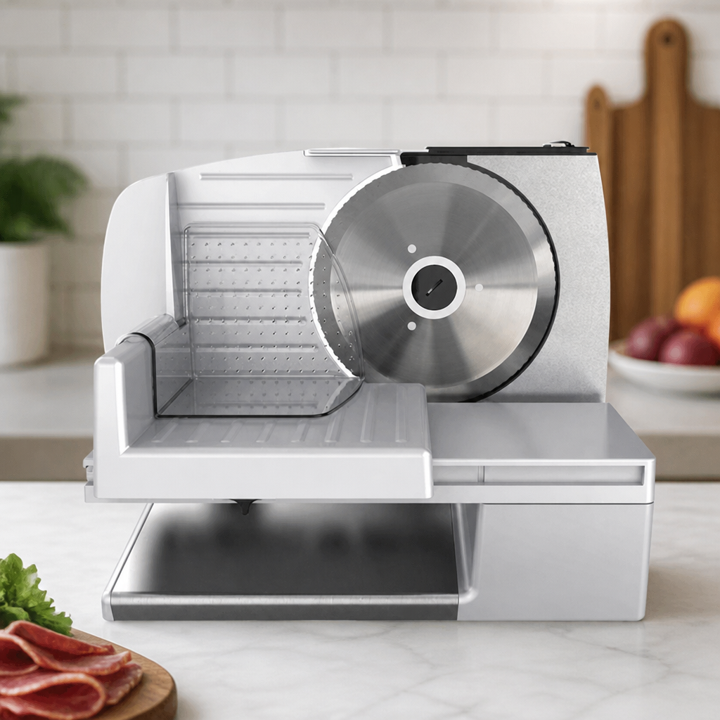 Commercial Meat Slicer 150W with Smooth Glide Carriage