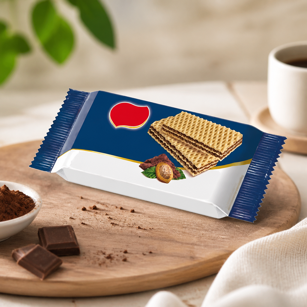 Commercial Cocoa Creme Wafers 45g - Ideal Snack for Cafes