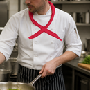 Red Cotton Neckerchief for Chefs - Comfortable Headwear