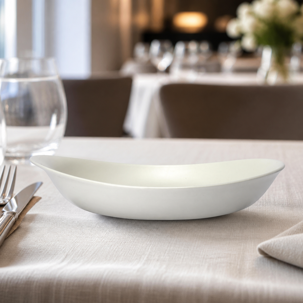 Commercial 280mm Porcelain Bowls - 12 Pack for casual dining