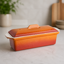 Commercial Cast Iron Terrine Dish 1.7Ltr Orange