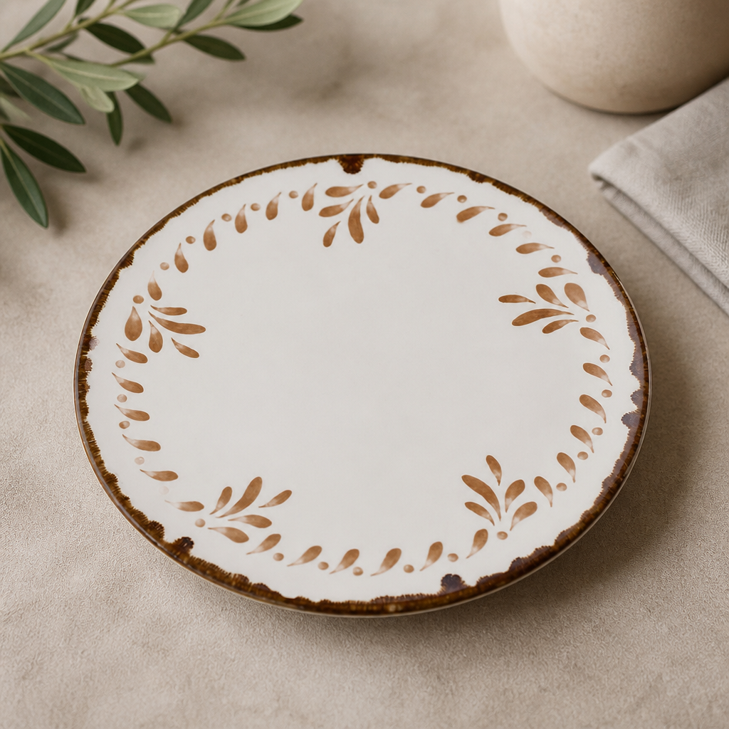Commercial Terracotta Coupe Plates 260mm - 12 Pack