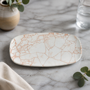 Commercial Kintsugi Oblong Plates Coral 298x152mm 12 Pack