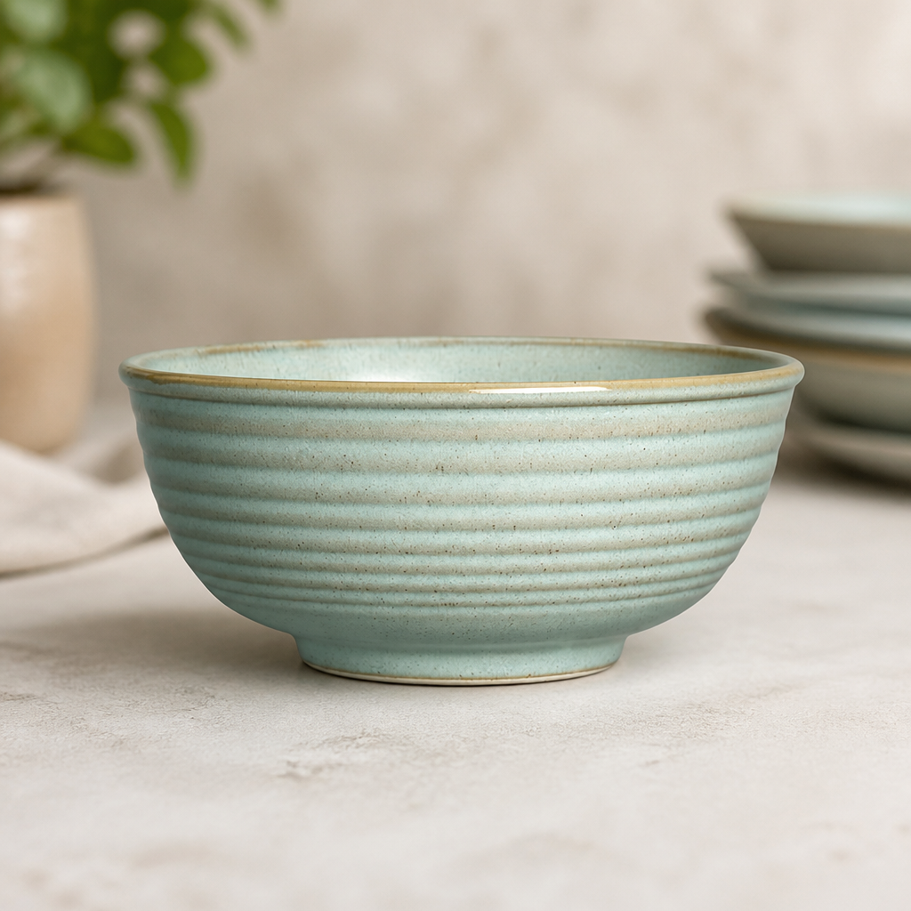 Juniper Green Vitrified Stoneware Ramen Bowls 178mm 12 Pack