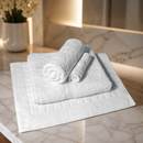 Luxury Cotton Spa Towel Set of 4 - Face Cloth, Hand, Bath Mat