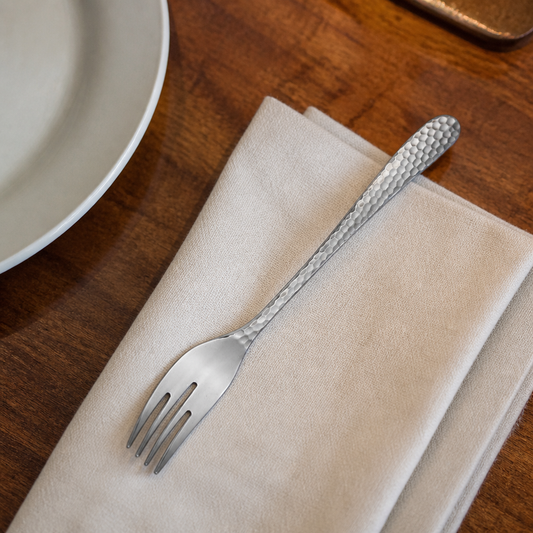 Set of 12 high-quality stainless steel commercial fish forks