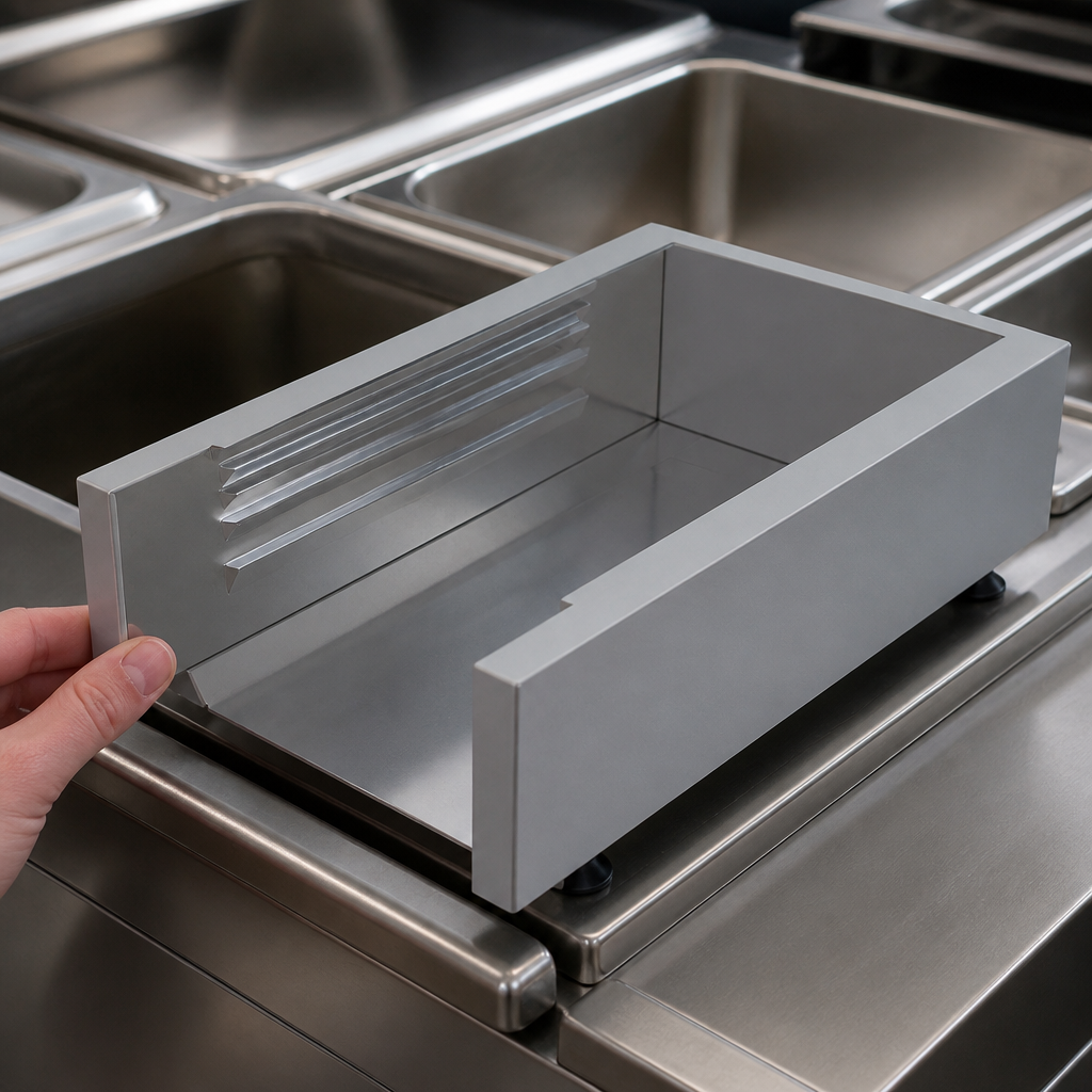 Commercial Stainless Steel Insert Adaptor Holder 200x400mm