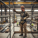 Premium 2 Point Full Body Harness with Steel Buckles for Safety and Durability - High-Quality Professional Grade for Industrial and Commercial Appl...