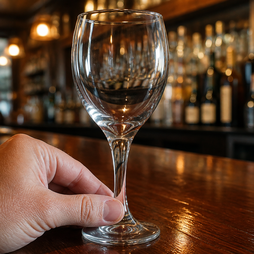 Commercial Teardrop Wine Goblets 350ml Clear Glass 12 Pack