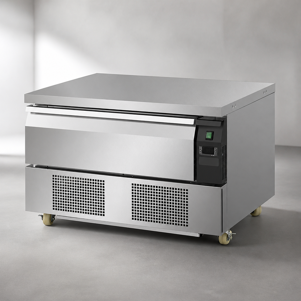 Dual Temperature Counter Fridge Freezer 2xGN Commercial Unit