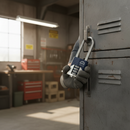 Professional Long Shackle Combination Padlock with Hardened Steel and 10,000 Possible Combinations