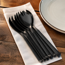 Large Black Salad Forks 6 Pack Commercial Cutlery Set