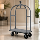 Commercial Luggage Cart 100kg Capacity Stainless Steel Trolley