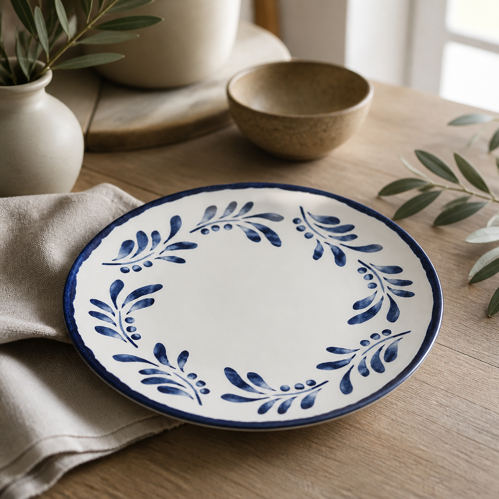 Commercial 9 Inch Organic Coupe Plates - 12 Pack